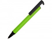 Ручка-подставка металлическая, Кипер Q, зеленое яблоко/черный