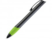 Ручка шариковая металлическая OPERA M, зеленое яблоко/черный