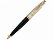 Шариковая ручка Waterman Carene De Luxe, цвет: Black/Silver, стержень: Mblue