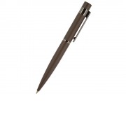 Ручка Verona шариковая автоматическая, коричневый металлический корпус 1.0 мм, синяя