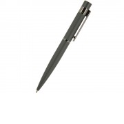 Ручка Verona шариковая автоматическая, серый металлический корпус 1.0 мм, синяя