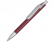 Ручка металлическая шариковая Large, бордовый/серебристый