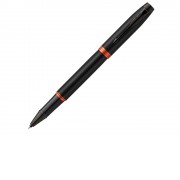 Ручка-роллер Parker IM Vibrant Rings Flame Orange, стержень:Fblk, в подарочной упаковке.