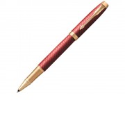 Ручка роллер Parker IM Premium T318 Red G, стержень: F, цвет чернил: black, в подарочной упаковке.