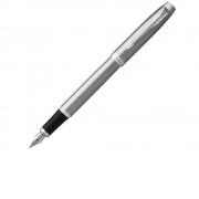 Перьевая ручка Parker IM Stainless Steel CT, перо: F, цвет чернил: blue, в подарочной упаковке.