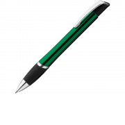 Ручка шариковая металлическая OPERA, синий, 1мм, зеленый