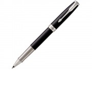 Ручка роллер Parker Sonnet Lacquer Deep Black CT, стержень: F, цвет чернил: black, в подарочной упаковке