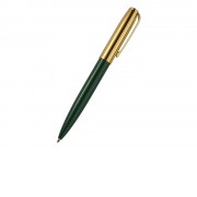 Ручка металлическая шариковая Napoli, зеленый/золотистый