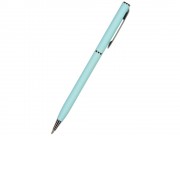 Ручка Palermo шариковая автоматическая, нежно- голубой металлический корпус, 0,7 мм, синяя