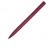 Шариковая металлическая ручка Minimalist софт-тач, бургунди