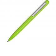 Ручка металлическая шариковая Skate, зеленое яблоко/серебристый