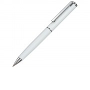 Шариковая металлическая ручка с анодированным слоем Monarch, белая
