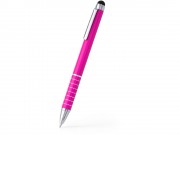 Ручка-стилус металлическая шариковая CANAIMA, фуксия