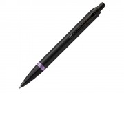 Шариковая ручка Parker IM Vibrant Rings Flame Amethyst Purple, стержень: M blue, в подарочной упаковке.