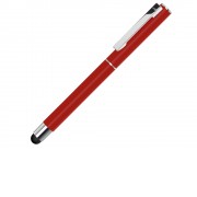 Ручка металлическая стилус-роллер STRAIGHT SI R TOUCH, красный