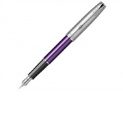 Перьевая ручка Parker Sonnet Essentials Violet SB Steel CT, перо: F, цвет чернил black, в подарочной упаковке.