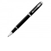 Ручка-роллер Parker IM Mat Black CT,стержень: F, цвет чернил: black, в подарочной упаковке.