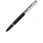 Перьевая ручка Parker 51 CORE BLACK CT, перо: F, цвет чернил: black, в подарочной упаковке.