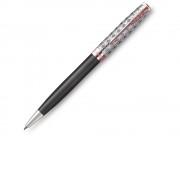 Шариковая ручка Parker Sonnet Premium Metal & Grey Lacquer PGT, стержень: M, цвет чернил: black , в подарочной упаковке