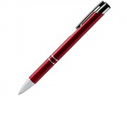 Шариковая ручка SIMON из переработанного алюминия, красный