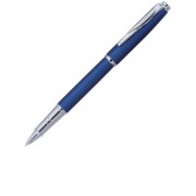 Ручка-роллер Pierre Cardin GAMME Classic со съемным колпачком, синий матовый/серебро