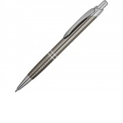 Ручка шариковая Кварц, темно-серый/серебристый