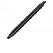 Металлическая ручка-роллер Bullet с серебристым зеркальным слоем, матовый черный