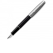 Перьевая ручка Parker Sonnet Entry Point Black Steel CT, перо: F, цвет чернил: black, в подарочной упаковке