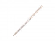 Ручка шариковая Pierre Cardin SLIM. Цвет - серебристый. Упаковка Е