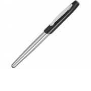 Ручка роллер Roma, серебристый/черный