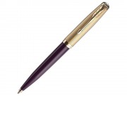 Шариковая ручка Parker 51 DELUXE PLUM GT, стержень: M, цвет чернил: black, в подарочной упаковке.