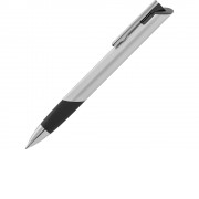 Ручка шариковая трехгранная UMA TRIANGLE, серебристый