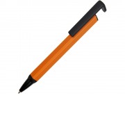 Ручка-подставка металлическая, Кипер Q, оранжевый/черный