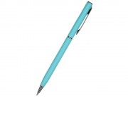 Ручка Palermo шариковая автоматическая, бирюзовый металлический корпус, 0,7 мм, синяя