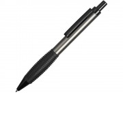 Ручка металлическая шариковая Bazooka, серый/черный