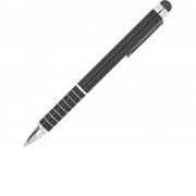 Ручка-стилус металлическая шариковая CANAIMA, черный