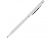 Ручка-стилус металлическая шариковая BAUME, белый