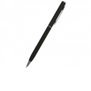 Ручка Palermo шариковая  автоматическая, черный металлический корпус, 0,7 мм, синяя