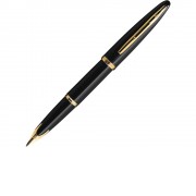 Перьевая ручка Waterman Carene, цвет: Black GT, перо: F
