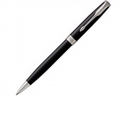 Ручка шариковая Parker Sonnet Core Black Lacquer CT, черный/серебристый