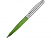 Ручка шариковая Стратосфера, зеленый/серебристый
