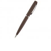 Ручка Sienna шариковая автоматическая, коричневый металлический корпус, 1.0 мм, синяя