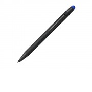 Резиновая шариковая ручка-стилус Dax, черный/синий