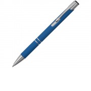 Ручка металлическая шариковая Legend Gum софт-тач, синий