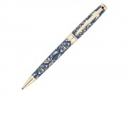Ручка шариковая Pierre Cardin RENAISSANCE. Цвет - синий и золотистый. Упаковка В-2.