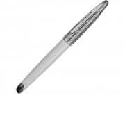 Ручка-роллер Waterman Carene, цвет: Contemporary white ST, стержень: Fblck