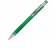 Ручка шариковая Онтарио, зеленый/серебристый