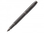 Перьевая ручка Parker IM Monochrome Black, перо:F, цвет чернил: blue, в подарочной упаковке.