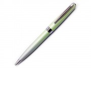 Ручка шариковая Pierre Cardin TENDRESSE, цвет - серебряный и салатовый. Упаковка E.