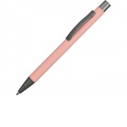 Ручка металлическая soft-touch шариковая Tender, пыльно-розовый